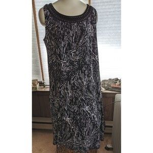NWT Another Thyme Woman Beaded Slvlss Full Dress Sz 1x